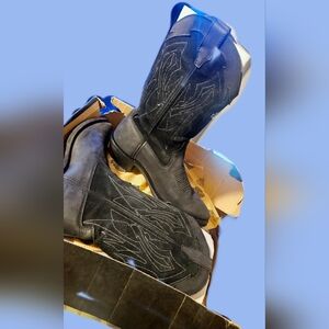 Authentic Vintage Harley Davidson Suede Cowboy Style Riding Boot - Sz 10